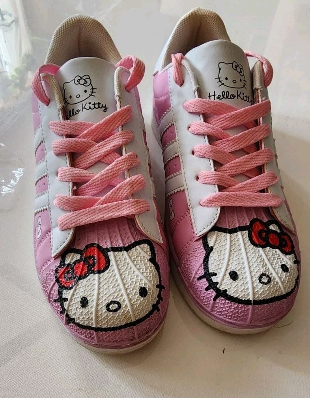 Girls Sneakers Hello Kitty Comfortable Kids Casual Sport Shoes pink Sz 6.5